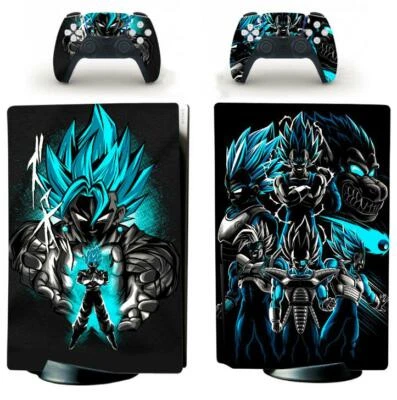 Goku Vegeta Dragon Ball Z Decals for PS5 Standard Disc Digital Console Skin Set - Image 1 of 3