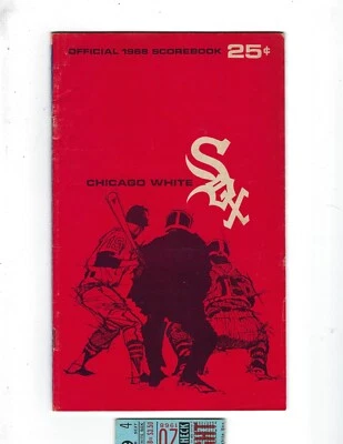 1968 9/20 baseball program Baltimore Orioles Chicago White Sox & ticket unscored - Image 1 of 2