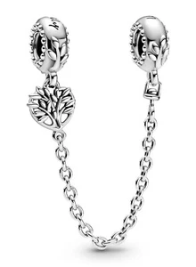 PANDORA Schmuck Silber Sicherheitskette Herz mit Familienbaum 799293C00-05 - Picture 1 of 2