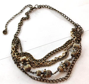 collana girocollo più fili con cristalli firmata - designer choker - Imagen 1 de 6