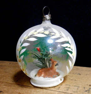 Vintage Germany  Globe Diorama Ornament - Picture 1 of 2