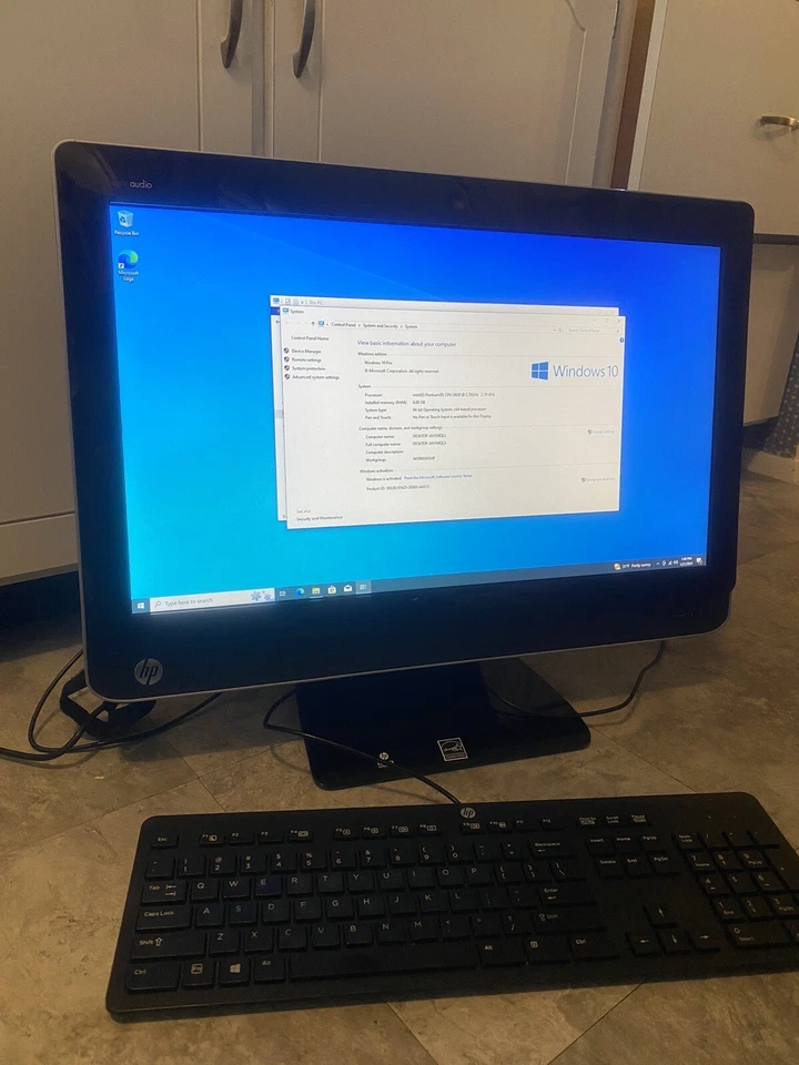HP Omni 220-1125 Desktop PC SSD. Keyboard - Image 1 of 4