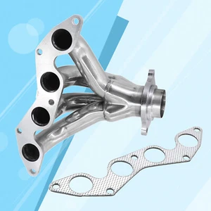 Stainless Steel Exhaust Header For Honda Civic EX 2001-2005 1.7L D17A2 L4-4 SOgK - Picture 1 of 6