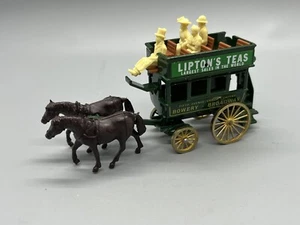 LLEDO DAYS GONE HORSE-DRAWN BUS - LONDON GENERAL LIPTON'S TEAS NICE - Picture 1 of 4