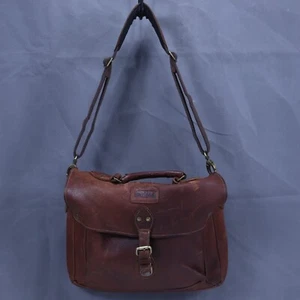 Duluth Trading Company Maletín de Cuero 16" Laptop PC Mensajero Bolso de Hombro - Imagen 1 de 20