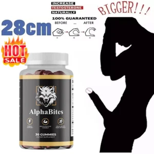 AlphaBites Gummies For Men | AlphaBites ED Gummies Male BIGD - 30 Gummies - Photo 1/12