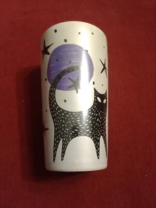 Starbucks Halloween Gray Night Cat 2020 Ceramic Double Wall Tumbler 12 oz. - Picture 1 of 8