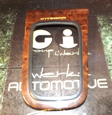 OEM 94-01 Acura Integra center AT automatic shifter trim cover wood assembly V3 - Image 1 of 4