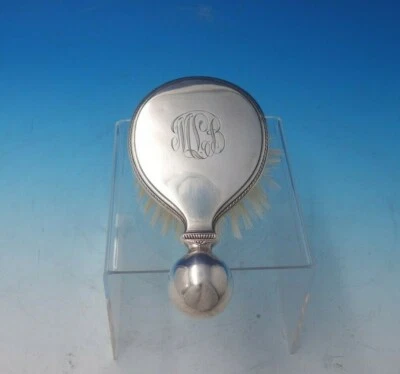 Cepillo de pelo Stradivari de Wallace de plata de ley con mango de bola #99 (#5123) Foto 1 de 4