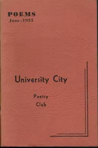 Poems 1955 University City Poetry Club NW Arkansas Signed Poet Laureate Marinoni - Foto 1 di 1