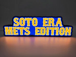 NY METS | SOTO ERA METS EDITION 3D Printed, USB Powered LED Lightbox - Picture 1 of 5