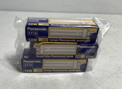 Panasonic FDS13E27/4 Compact Quad Tube Lamp 13 Watt (lot of 3) - Image 1 of 4