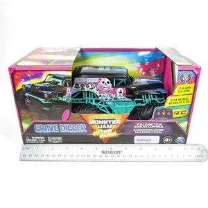 Monster Jam Nitro Neon Grave Digger Full Function RC 1:24 2022 Walmart Exclusive - Picture 1 of 9