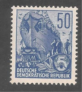 Alemania DDR #230 (A43) en muy buen estado sin montar - 1955 50 pf envío de lanzamiento - Imagen 1 de 1