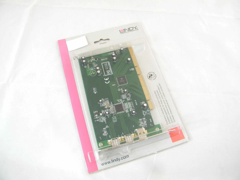 Scheda PCI 3 Porte FireWire 800 (2 FireWire 800, 1 FireWire 400) LINDY 51114 - Immagine 1 di 1