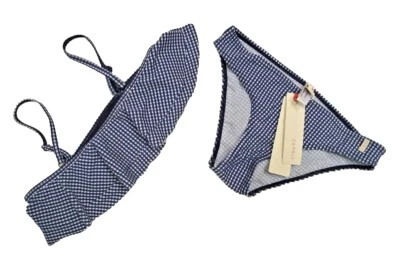 ESPRIT Bandeau Mädchen Bikini-Set  Gr. 170/176 dunkelblau  weiß  34,99 € NEU - Bild 1 von 4