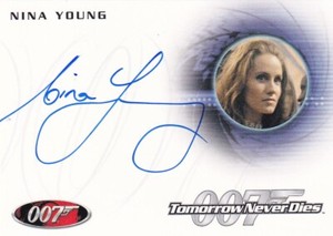 James Bond Autograph Card A172 Nina Young as Tamara Steele