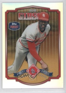 2014 Topps Finest Vintage Gold Refractor /25 Bob Gibson #FV-BG HOF