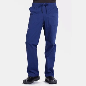 Cherokee Workwear Men's Tapered Leg Fly Front Cargo Pant WW190, Size: XS, Navy - Picture 1 of 6