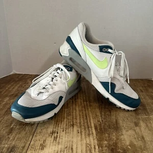 Nike Air Max 90/1 Mens Size 10 Spruce Lime AJ7695 103 Minimal Wear - Picture 1 of 8
