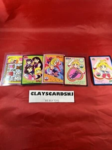 5 1990s Sailor Moon Anime Sticker Cards 90s - Picture 1 of 5