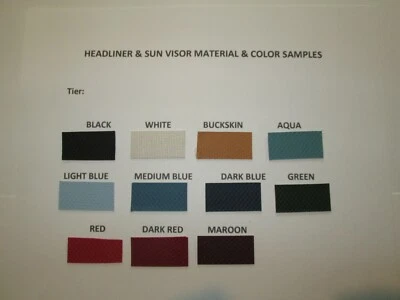 Headliner for 1955-1957 Chevrolet Bel Air 150, 210 2 & 4 door Sedan Tier pattern - Image 1 of 2