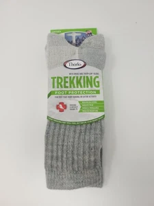 Calcetines Thorlos Unisex Trekking Lana Crew Talla Grande Gris Lt ENVÍO GRATUITO - Imagen 1 de 4