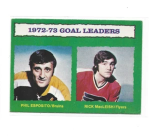 1973-74 O-Pee-Chee #133 Goals Leaders/Phil Esposito/Rick MacLeish VG - Picture 1 of 2