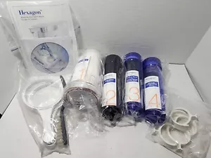 Filtro di ricambio per sistema di filtrazione acqua idrogeno alcalino esagonale 1 2 3 e 4 - Foto 1 di 24