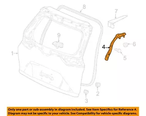 HONDA OEM 17-22 CR-V Lift Gate Gate Hardware-Hinge 68260TLAA01ZZ - Foto 1 di 2
