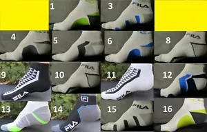 FILA Calcetín Hombre 10-13 QWICK DRY Cuarto Potencia RENDIMIENTO Deporte Entrenamiento Correr Gimnasio L - Imagen 1 de 13