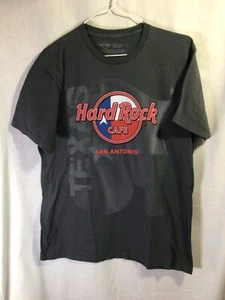 Hard Rock Cafe San Antonio Gray Large Cotton T Shirt T14 - Picture 1 of 4
