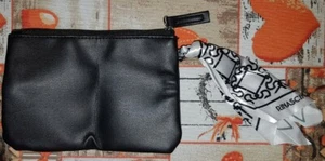 Borsello Borsellino Nero Similpelle Marca Rinascimento Con Foulard - Foto 1 di 3