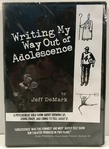 WRITING MY WAY OUT OF ADOLESCENCE DVD By Jeff DeMark Show Growing up,Going Crazy - Picture 1 of 3