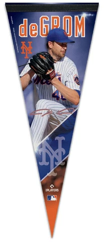JACOB deGROM New York Mets 2022 Signature Series Premium Felt PENNANT Cover