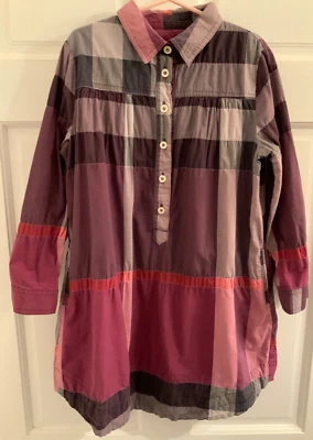 Auténtico vestido camisero Burberry para niñas talla 8 Foto 1 de 4