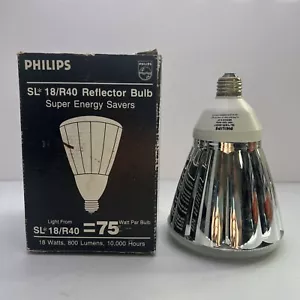 Philips SL 18/R40 Fluorescent 23-Watt Reflector Lamp Light Bulb 23W 120V - Picture 1 of 13