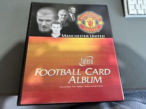 2001 Futera FX Manchester United Binder with Two Complete Sets of 50 Cards
