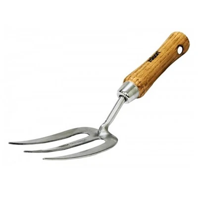 Garden Life Stainless Steel Hand Fork Garden Tool Ash Handle - Image 1 of 4