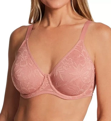 Sutiã Bali Breathe algodão modal renda conversível com aro 7590 Misty Rose 42DD - Imagem 1 de 3