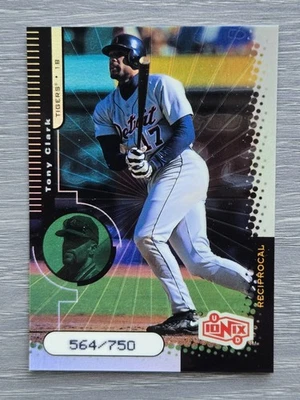 TONY CLARK /750 RECIPROCAL 1999 UD IONIX TIGERS - Image 1 of 2
