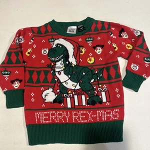 Unisex 12M Disney Pixar Toy Story Merry Rex-Mas Urlaub Pullover-EUC - Bild 1 von 6