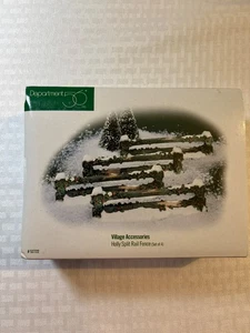 Department 56 Village Accessories Holy Split Rail Fence #52722 (Set of 4) - Picture 1 of 4