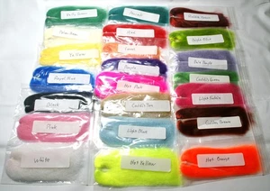 Fliegenbinden Synthetik Bucktail Haar Süß-/Salzwasser Streamer 22 Farben Set #340 - Bild 1 von 11