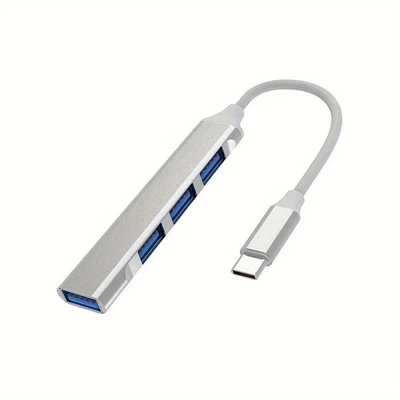 USB Hub | Multiport Dock Multi-Splitter USB Type-A 3.0 Hub Adapter for PC Mac - Image 1 of 4
