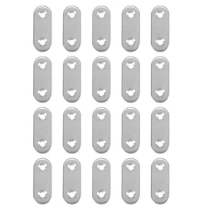 Abrazadera plana de acero inoxidable reparación recta placas de fijación 40 mm 20 piezas9440 - Imagen 1 de 7