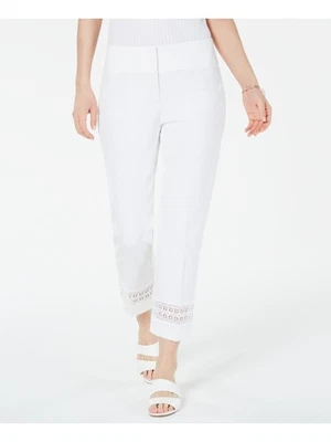 Pantalones cortos de encaje blancos ALFANI para mujer talla: 12 Foto 1 de 4