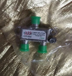 Cable coaxial PCT divisor bidireccional PCT-D32 5-1218 MHz 120dB RFI nuevo - Imagen 1 de 2