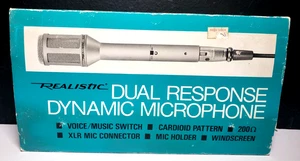 Rare NOS Realistic Dual Response Dynamic Microphone Model 33-922 33922 - Picture 1 of 11