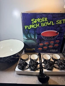 Halloween Spinne Bowle Schüssel Set Geist 3D Trinkbecher Küchenutensilien Party Deko - Bild 1 von 17